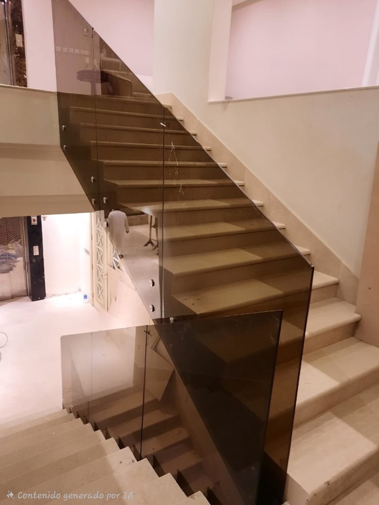 Euro Bronze tempered glass wine cellar door with warm amber lighting and oak wine racks